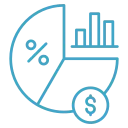 ícone Análise de lucratividade