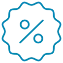 ícone de bonificação e descontos