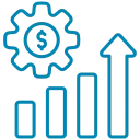 ícone rota de venda otimizada